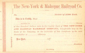 New-York and Mahopac Railroad Co.